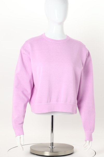 Comfort Colors Garment-Dyed Mid-Length Crew Sweatshirt - Ladies' 360 View
