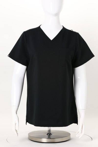 Hanes Essentials V-Neck Pocket Scrub Top - Ladies' 360 View