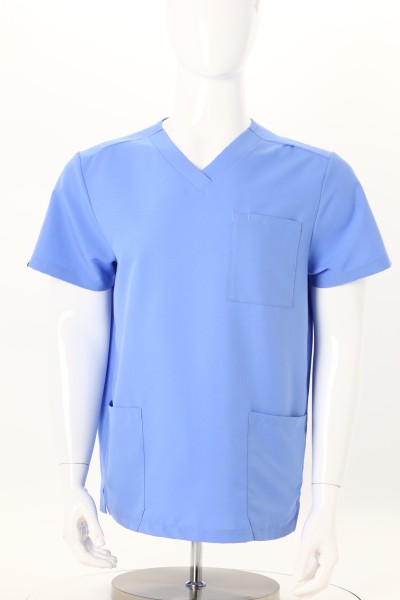 Hanes Essentials V-Neck Three Pocket Scrub Top - Men's 360 View