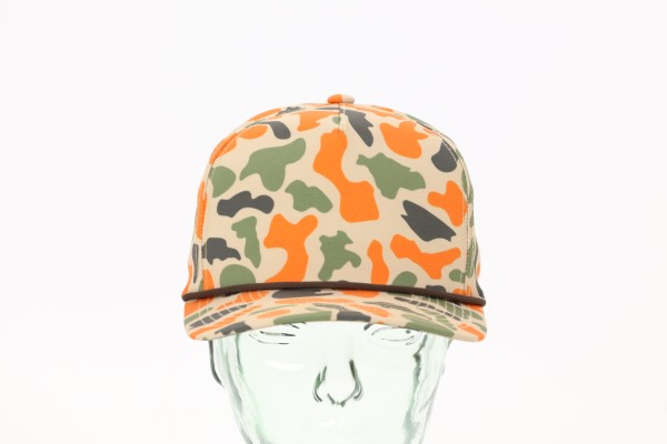 Weekender Duck Camo Five Panel Rope Cap 360 View