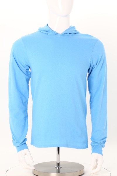 Port & Company Cotton Long Sleeve Hooded T-Shirt 360 View