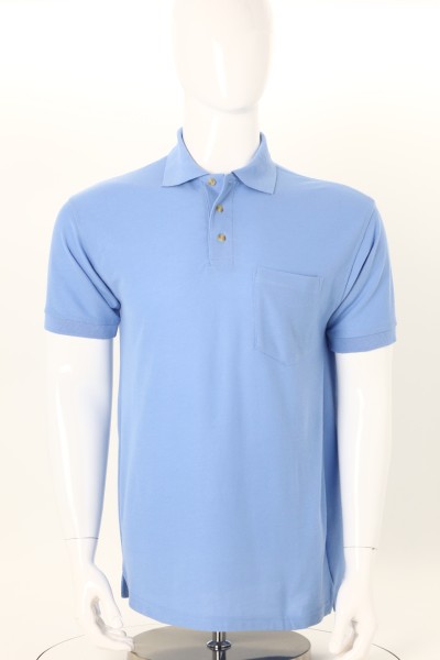 Blue Generation Stain-Resistant Pocket Polo - Men's 360 View