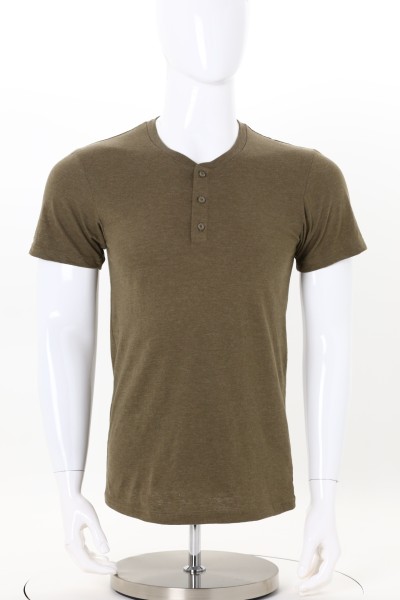 American Apparel CVC Henley 360 View