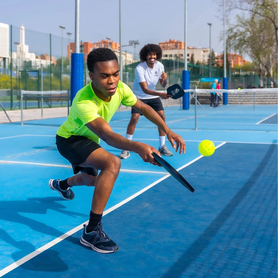 people playing pickleball