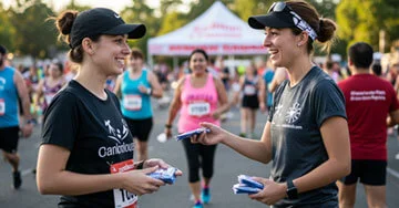 A group of women in a race