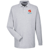 View Image 1 of 3 of Peruvian Pima Cotton LS Pique Polo - Men's