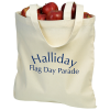 View Image 1 of 2 of Cotton Sheeting Natural Economy Tote - 15-1/2" x 15"