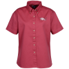 View Image 1 of 3 of Blue Generation Fine SS Twill Shirt - Ladies'