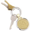 View Image 1 of 1 of Two-Tone Brass Keychain