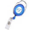 View Image 1 of 3 of Clip-On Retractable Badge Holder - Translucent