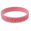 View Image 1 of 2 of Survivor Silicone Wristband - Pink