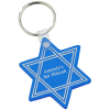 View Image 1 of 1 of Star of David Soft Keychain - Translucent
