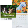View Image 1 of 2 of Paws - Puppies & Kittens Calendar - Stapled