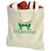 View Image 1 of 2 of Cotton Sheeting Natural Economy Tote - 15-1/2" x 15" - 24 hr