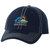 View Image 1 of 1 of Cotton Washed Cap - Contrast Stitching - Embroidered