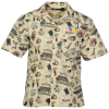 View Image 1 of 2 of Tropical Print Camp Shirt