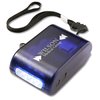 View Image 1 of 4 of Small Crank Flashlight - Translucent