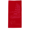 View Image 1 of 3 of Tone on Tone Stock Art Towel - Sailboat
