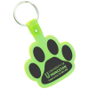View Image 1 of 2 of Paw Shaped Keychain - Translucent
