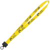 View Image 1 of 2 of Stretchy Elastic Lanyard - 3/4" - 32" - Plastic O-Ring