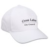 View Image 1 of 3 of Collegiate 6-Panel Cap - White