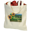 View Image 1 of 2 of Cotton Sheeting Natural Economy Tote - 15-1/2" x 15" - Full Color
