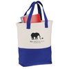 View Image 1 of 2 of Cotton Canvas Two-Tone Tote