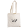 View Image 1 of 2 of Cotton Sheeting Natural Economy Tote - 12-1/2" x 12" - 24 hr