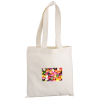 View Image 1 of 2 of Cotton Sheeting Natural Economy Tote - 12-1/2" x 12" - Full Color