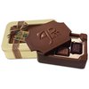 View Image 1 of 2 of Dark Chocolate Box w/Bite-Size Treats - Small