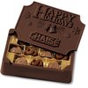 View Image 1 of 2 of Dark Chocolate Box w/Bite-Size Treats - Large