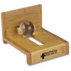 View Image 1 of 2 of Bamboo Globe Business Card Holder