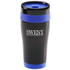 View Image 1 of 3 of Black Stainless Steel Tumbler - 16 oz.