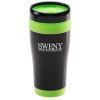 View Image 1 of 3 of Black Stainless Steel Tumbler - 16 oz. - 24 hr