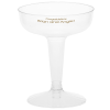 View Image 1 of 2 of 2-Piece Plastic Champagne Glass - 4 oz. - Low Qty