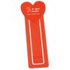View Image 1 of 1 of Plastic Bookmark - Heart