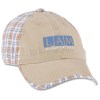 View Image 1 of 2 of Six Panel Plaid Cap - Embroidered