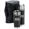 View Image 1 of 1 of Leatherette Tumbler/Vacuum Bottle Set - Screen