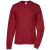 View Image 1 of 2 of Hanes Authentic LS Pocket T-Shirt - Screen - Colors