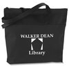 View Image 1 of 2 of Contrast Zippered Convention Tote - 24 hr