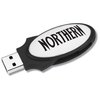 View Image 1 of 3 of Oval Swing USB Drive - 1GB - 24 hr
