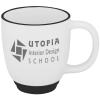View Image 1 of 1 of Two-Tone Bistro Mug - 12 oz. - White - 24 hr