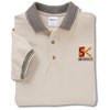 View Image 1 of 2 of Gildan Jacquard Pique Polo w/ Birdseye Trim