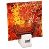 View Image 1 of 3 of Glass Portrait Plate - Flower Bouquet