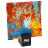 View Image 1 of 2 of Glass Portrait Plate - Autumn Leaves