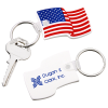 View Image 1 of 1 of US Flag Stock Soft Keychain
