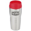 View Image 1 of 3 of Ribbed Stainless Tumbler - 16 oz.
