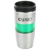 View Image 1 of 3 of Stainless/Acrylic Banded Tumbler w/Plastic Lid - 16 oz.