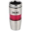 View Image 1 of 3 of Stainless/Acrylic Banded Tumbler w/Stainless Lid - 16 oz.