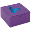 View Image 1 of 3 of Gift Box - 4" x 4" x 2" - Tinted Kraft